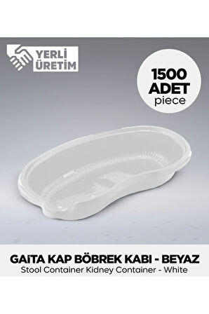 Gaita Kap Böbrek Kabı - Beyaz - 1.500 Adet