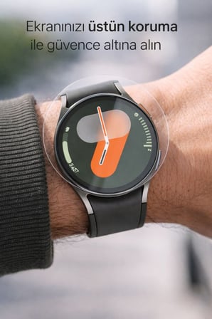 Galaxy Watch 7 47mm Kolay Uygulama Hizalama Aparatlı Cam Ekran Koruyucu