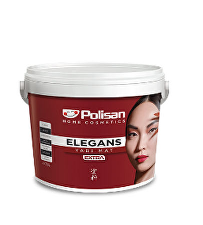 Polisan Elegans Extra Su Bazlı Boya 2.5 lt İç Cephe Boyası Marjinal Gri