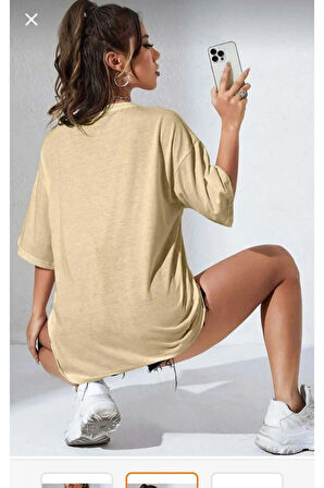çizgi film karakterleri  baskılı oversize basic o yaka unisex t-şhirt
