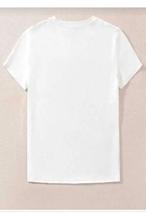 çizgi film karakterleri  baskılı oversize basic o yaka unisex t-şhirt