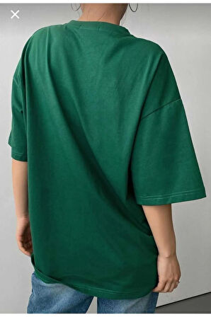 çizgi film karakterleri  baskılı oversize basic o yaka unisex t-şhirt