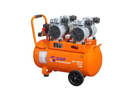 Gap 50 Lt 4 Emişli 2 Hp Sessiz Yağsız Kompresör