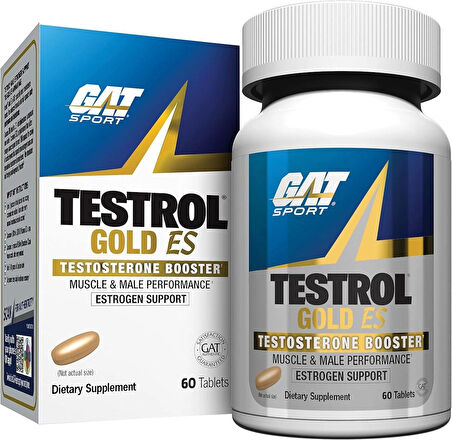 Gat Sport Testrol Gold Es Tribulus + Arginine + Selenium + Fenugreek + Saw Palmetto + Ginkgo Biloba - 60 Tablet