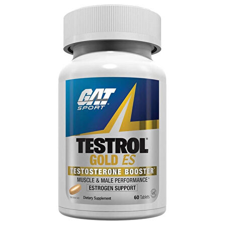 Gat Sport Testrol Gold Es Tribulus + Arginine + Selenium + Fenugreek + Saw Palmetto + Ginkgo Biloba - 60 Tablet