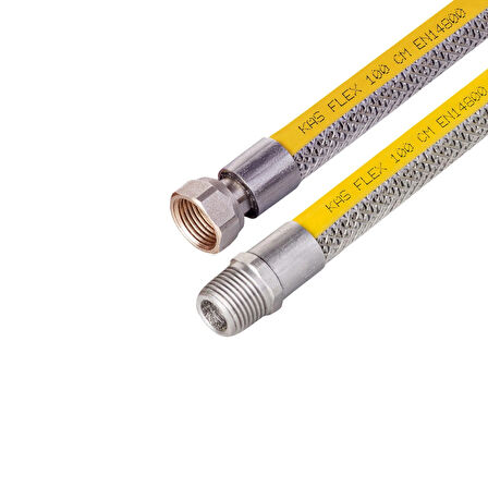 125 Cm Doğalgaz Flex Bağlantı Hortumu - Gaz Flexi Boru | Ocak, Fırın, Soba Uyumlu