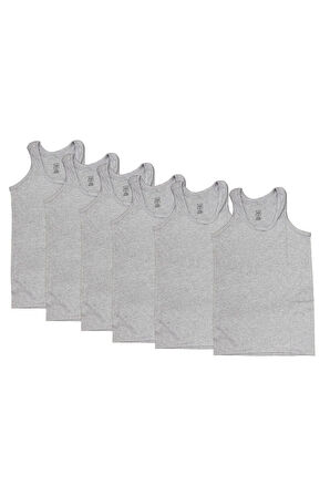 Meba Erkek Gri Ribana Atlet 6'lı