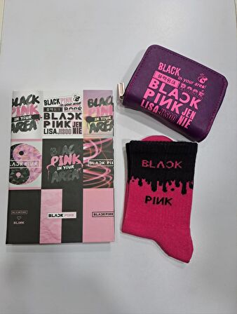 Blackpink Defter Çorap Cüzdan Kombin
