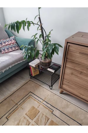 Çok Amaçlı Metal Tel Orta/Yan Sehpa Kitaplık Çiçeklik
