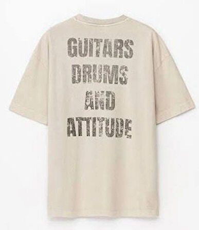 Guitars Drums and Attitude Tişört