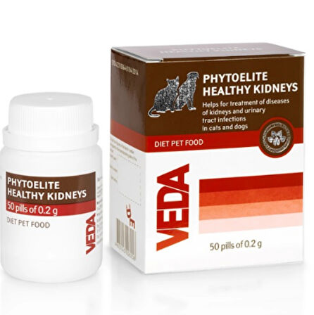 Veda Vet Phytoelite Healthy Kidneys Kedi&köpek Gıda Takviyesi 50 Tablet