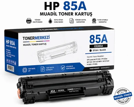 HP 85A CE285A, Hp Laserjet P1102, P1102W, M1132, M1212nf, M1217nfw Muadil TONER