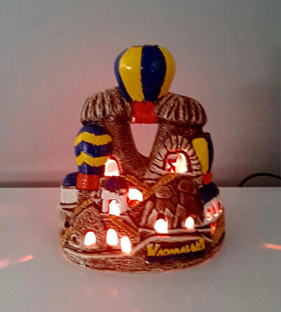 AthStore Kapadokya Dekoratif Alçı Peribacası Gece Lambası Taraftar Fenerbahçe