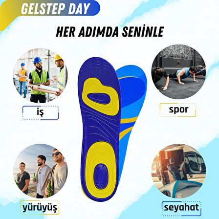 MagicFoot GelStep Günlük Yürüyüş Tabanlığı- Ortopedik - Koşu, Spor, Yürüyüş - Aktif Yaşam Tabanlık