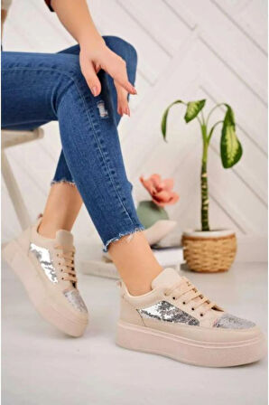 Kadın Günlük Şık Spor Ayakkabı Pullu Sp-1823
