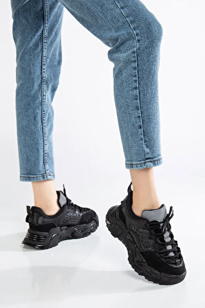 Kadın Kalın Taban Spor Sneaker Ayakkabı