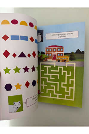 Süper Etkinlikler Eğitici Öğretici Aktivite Kitabı Renkler ve Şekiller (1 Adet)