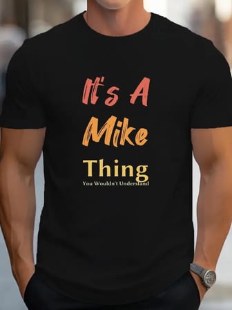 Gizers Giyim Erkek It Is A Mike Thing Baskılı Erkek T-shirt