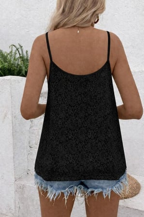 Gizers Giyim Kadın Bluz Siyah Dantel V Yaka 2XL