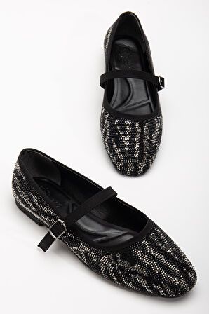 Suins Gesto Taş Kaplamalı Kadın Babet Ayakkabı