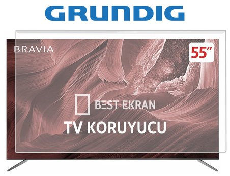 Grundig 55 GQ 850A Tv Ekran Koruyucu - Grundig 55" inç 139 cm Oled Tv ekran Koruyucu 55GQ850A