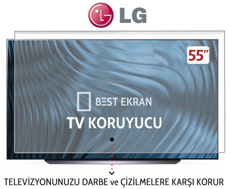 LG OLED55C64LA TV EKRAN KORUYUCU - LG 55" inç 139 cm 4K OLED evo Smart TV AI Sihirli Kumanda webOS26,Uyd
