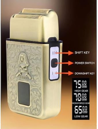 KEMEI Profesyonel Elektrikli Erkek Tıraş Makineleri - USB Şarjlı Dijital Mini Saç Kesme Makineleri, Uzun Ömürlü Pil, LCD Ekran KM-T101