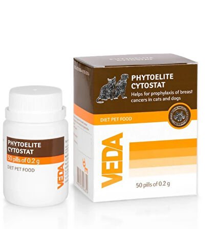 Vedavet Phytoelite Cytostat Diyetetik Tamamlayıcı Kedi Köpek Yemi – 50 Tablet