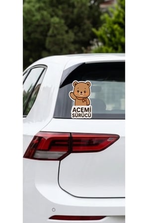 Koç stüdyoacemi sürücü oto sticker 7x15 cm