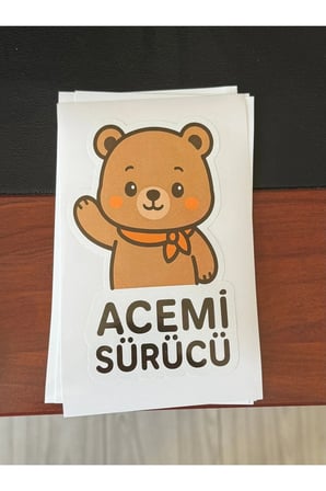 Koç stüdyoacemi sürücü oto sticker 7x15 cm