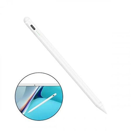 Şarjlı Universal İos ve Android Uyumlu Dokunmatik Stylus Kalem, Telefon Tablet Kalemi