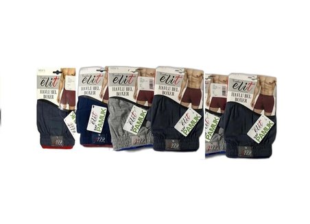 6'lı Paket Tutku Elit 1101 Penye Boxer %100 pamuk 
