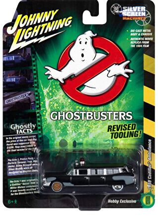Johnny Lightning 1:64 Ghostbusters Hayalet Avcıları 1959 Cadillac Exclusive Sınırlı Üretim -Synoverse Kitap Hediyeli
