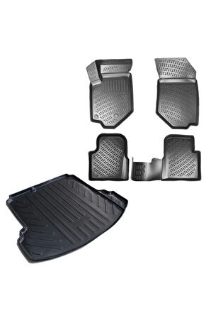 Hyundai Getz 2010 Araca Özel Üretim 3D Havuzlu Paspas ve Bagaj Havuzu