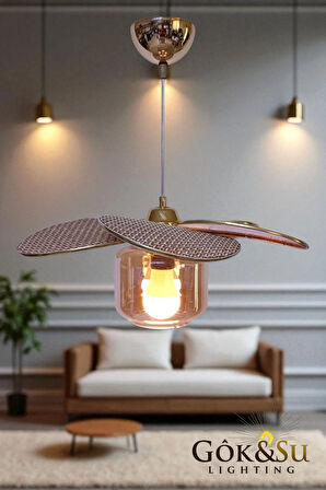 Rattan Pervane Model Sarkıt Avize Salon Oturma Odası Hol Antre Mutfak