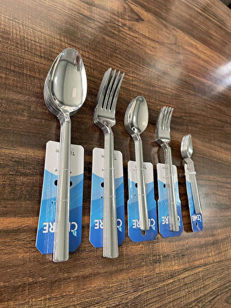 30 Parça Paslanmaz Çelik Kaşık Seti