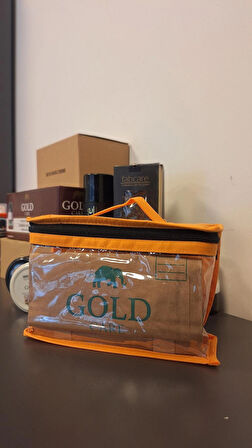 Gold Turuncu Fermuarlı Çanta 