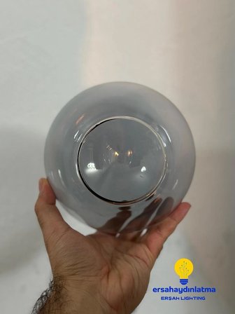 Glob Füme Cam Avize Camı