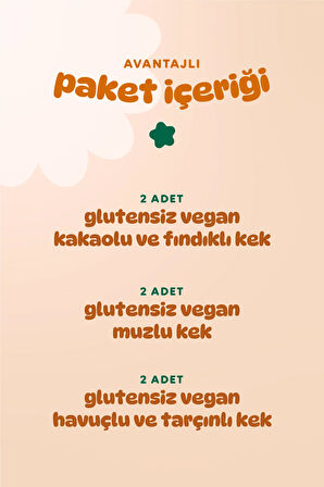 Humm Organic Organik Glutensiz Vegan Kek Atıştırmalık Paketi - 30 G X 6 adet (3 çeşit)