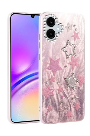 Samsung Galaxy A06 Kılıf Parlak Desenli Taşlı Azn-Blade