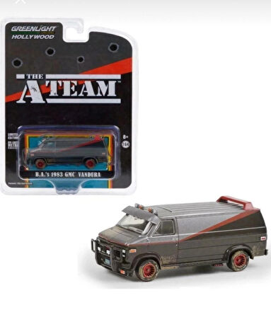 Hollywood 1:64 The A-Team 1983 GMC Vandura – Çamurlu Eskitilmiş Model 2022 Üretim