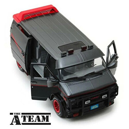 Greenlight Hollywood – 1:18 The A-Team 1983 GMC Vandura – 2020 Üretim  Synoverse Kitap Hediyeli