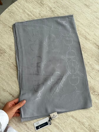Noura Scarf Diamond Maria Şal Gümüş