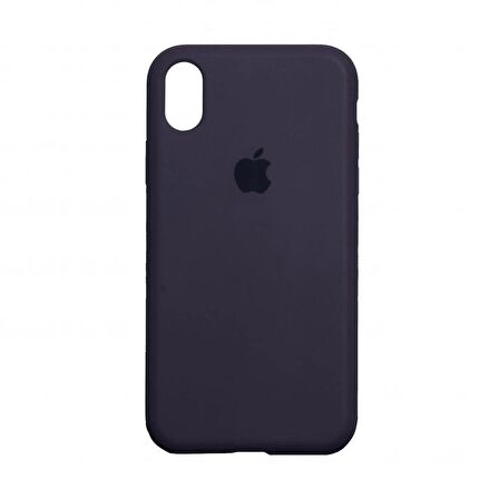 iPhone X ve XS Uyumlu İçi Kadife Logolu Silikon Lansman Kılıf