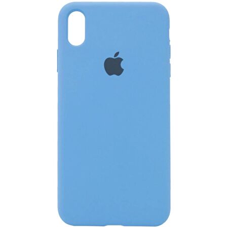 iPhone XR İçi Kadife Logolu Silikon Lansman Kılıf