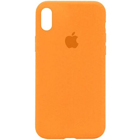 iPhone XR İçi Kadife Logolu Silikon Lansman Kılıf