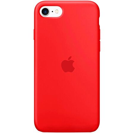 iPhone SE 2020 İçi Kadife Logolu Silikon Lansman Kılıf