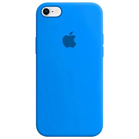 iPhone 7 ve 8 Uyumlu İçi Kadife Logolu Silikon Lansman Kılıf