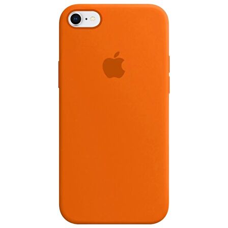 iPhone 7 ve 8 Uyumlu İçi Kadife Logolu Silikon Lansman Kılıf