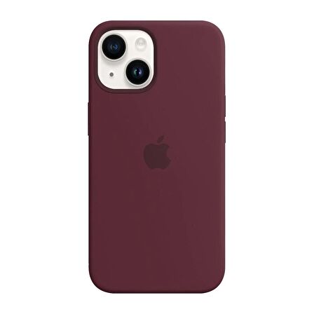 iPhone 15 PLUS İçi Kadife Logolu Silikon Lansman Kılıf